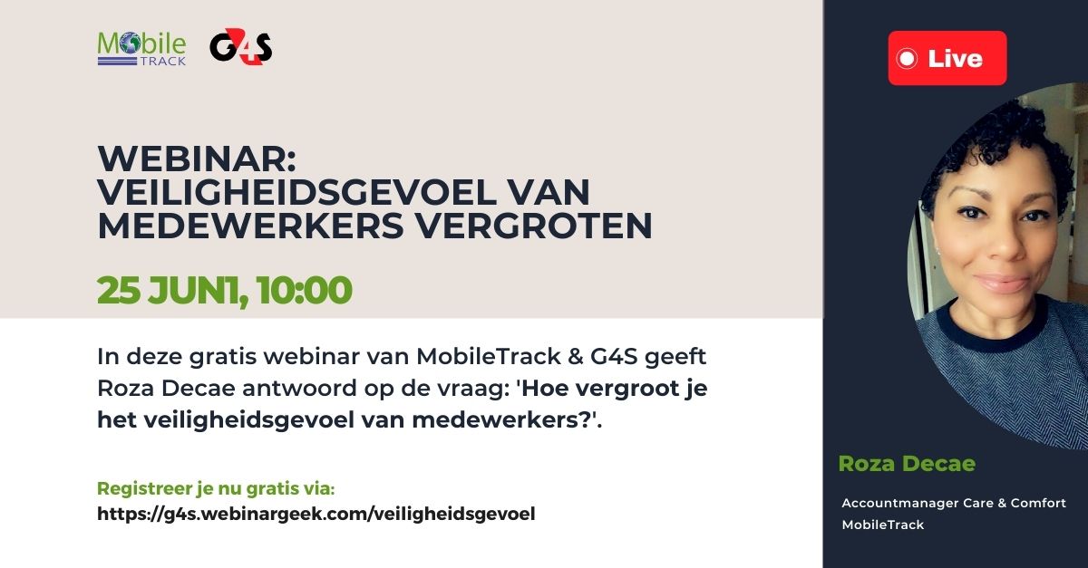 Webinar Veiligheidsgevoel werknemer vergroten - MobileTrack G4S